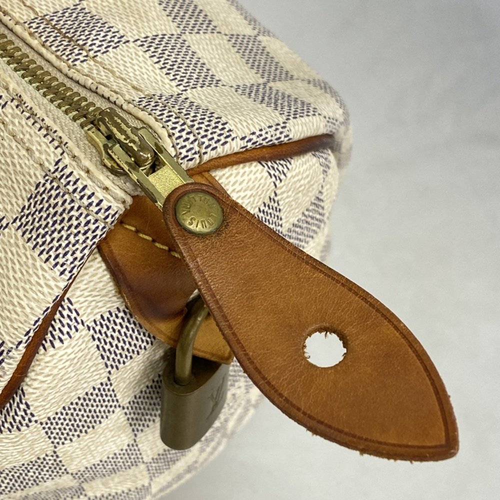 LOUIS VUITTON White Damier Speedy 25 Bag - Picture 6 of 16